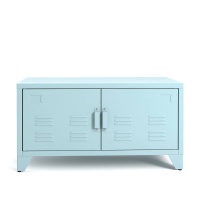 Тумба Металлическая Hiba единый размер синий LA REDOUTE INTERIEURS  фото, kupilegko.ru